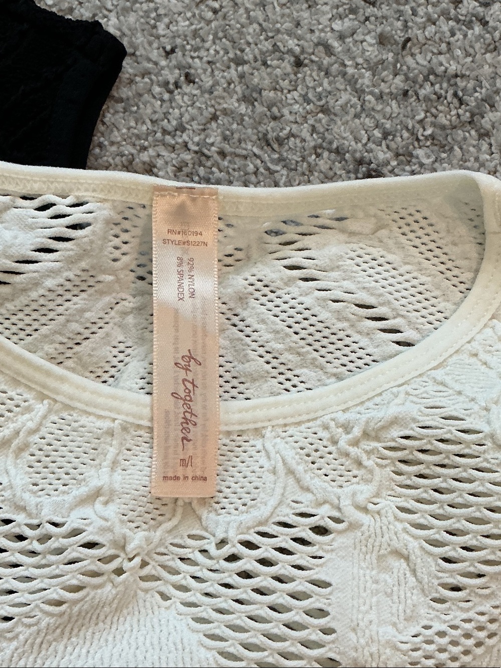 New By Together Bundle of 2 Seamless High Neck Tank Tops ~ Black and Cream - Picture 2 of 5